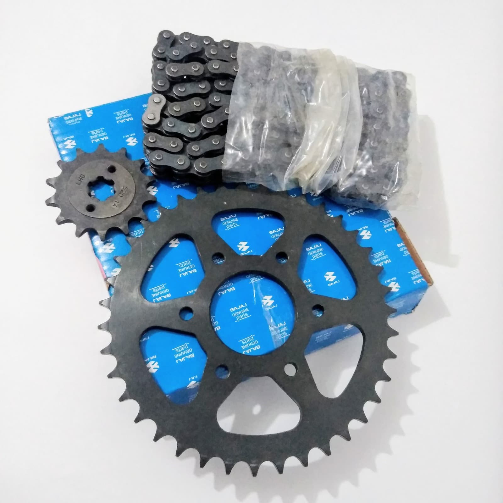 Miniatura 2 de KIT ARRASTRE PULSAR 200 NS CARBURADA- FI 14T-39 CADENA 520 CON O-RING 110 ESLABONES 