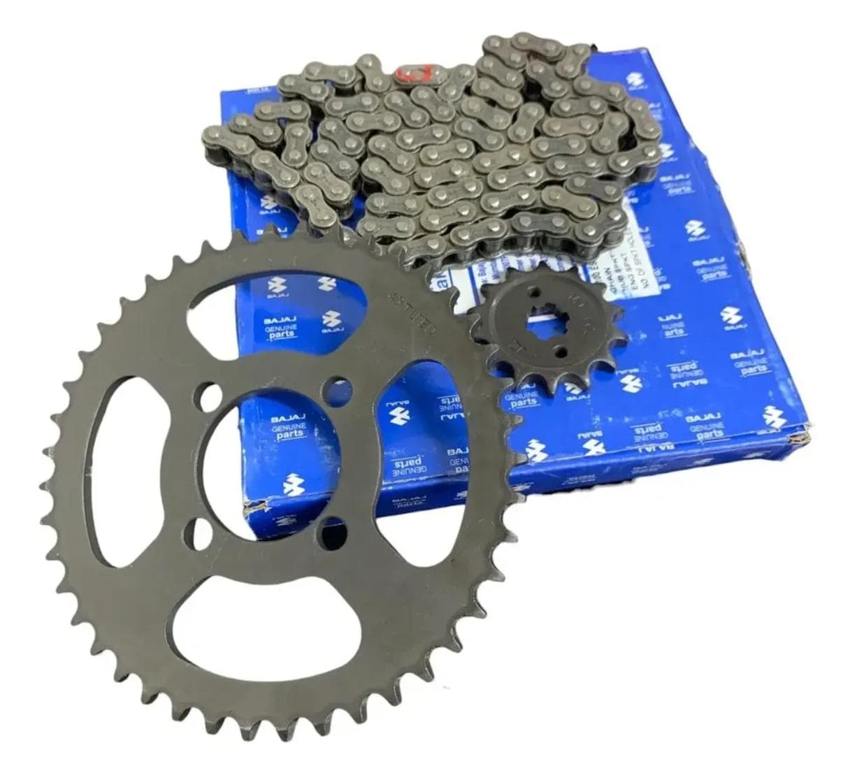 Miniatura 2 de KIT ARRASTRE BOXER CT 100 KS ES 43T 14T 428H 120 ESLABONES ORIGINAL BAJAJ 