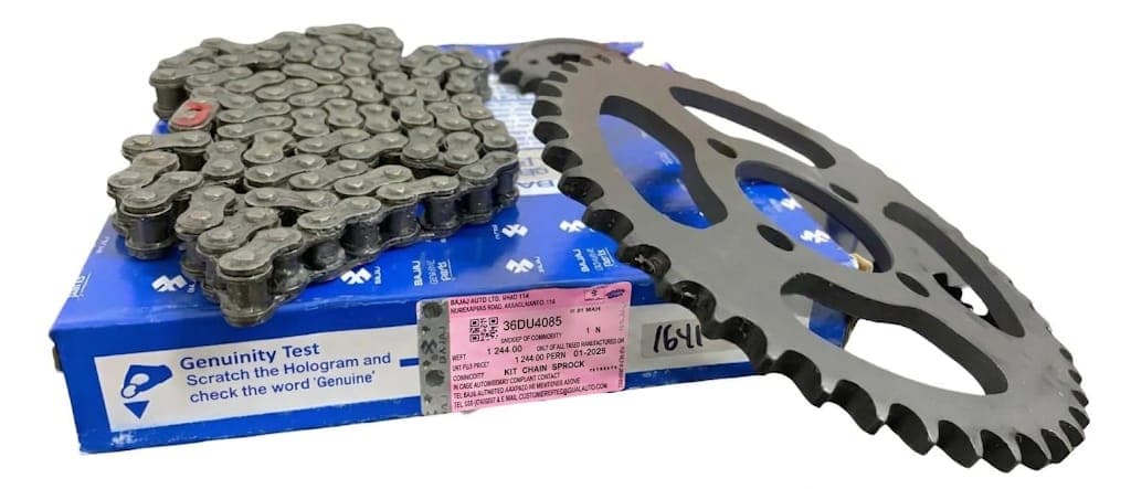 Miniatura 4 de KIT ARRASTRE BOXER CT 100 KS ES 43T 14T 428H 120 ESLABONES ORIGINAL BAJAJ 