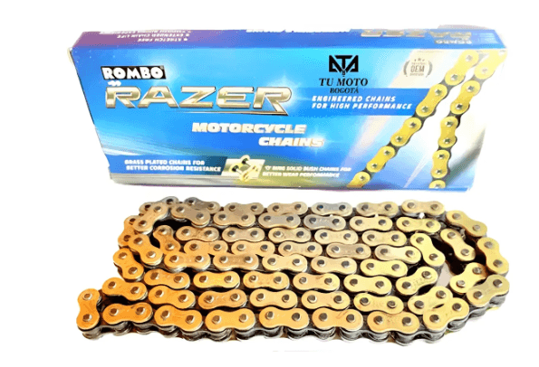 CADENA DE TRANSMISIÓN ROMBO 520HOX110 DORADA SELLADA