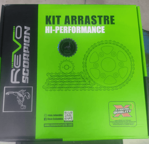 Miniatura 4 de KIT DE ARRASTRE  DOMINAR 400 UG / DUKE 250 390 NG 45T 15T CADENA 520 *120 