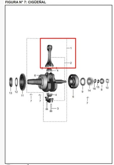 KIT BIELA COMPLETO BAJAJ PULSAR 200 NS - vista 1